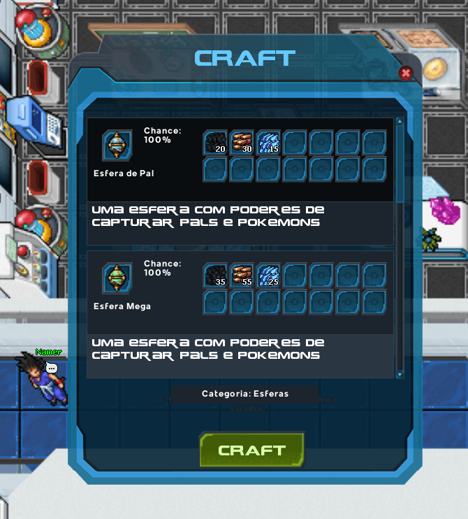 Sistema de crafting profundo